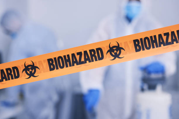 Professional Biohazard technician working in Roseland, FL